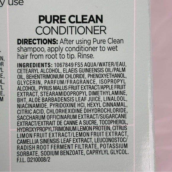 Garnier Fructis Pure Clean Shampoo Conditioner Combo and Detangler - Picture 5 of 8